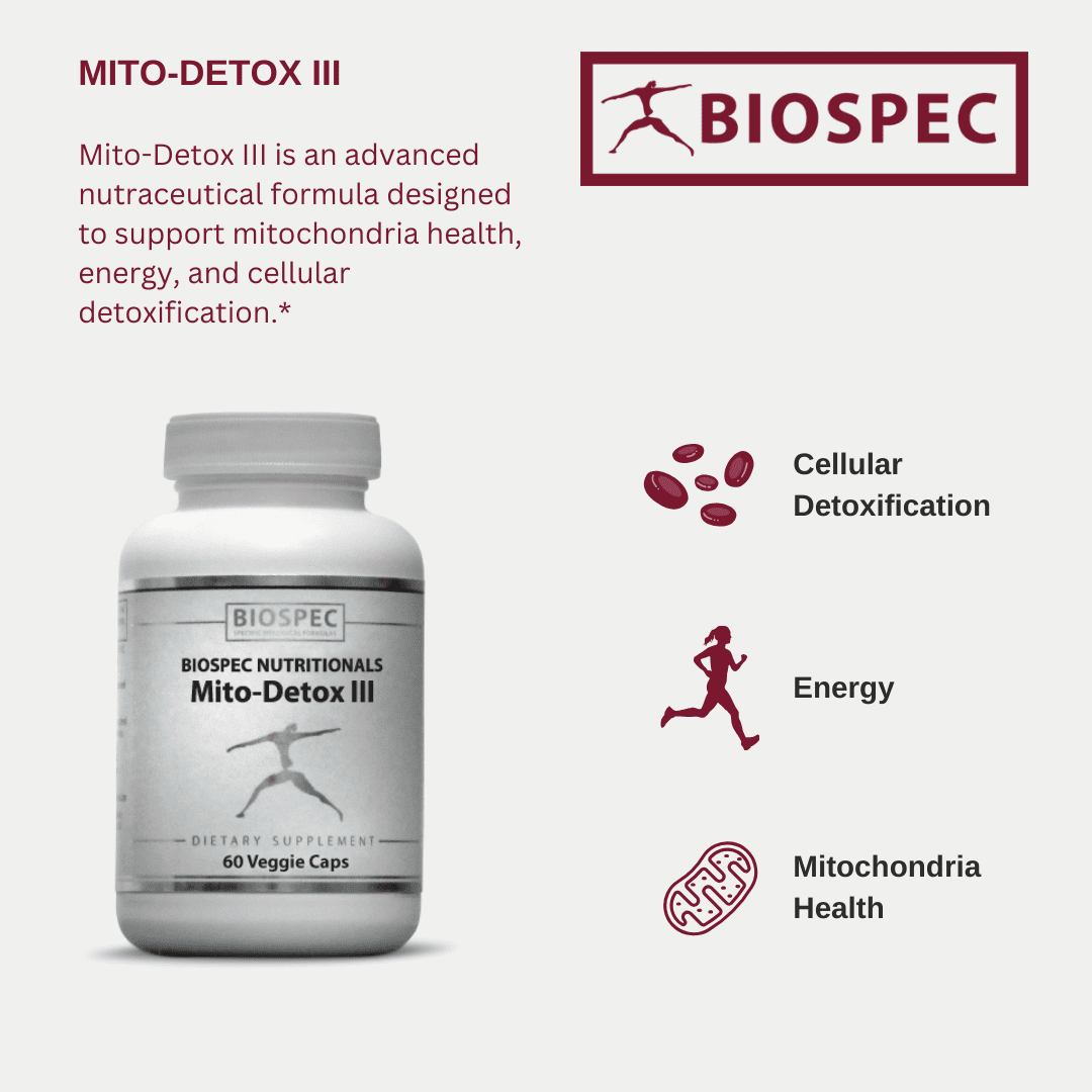 Biospec Nutritionals Mito-Detox III – N-Acetyl Cysteine (NAC), Acetyl L-Carnitine, Alpha Lipoic Acid (ALA), Co-Q-10 – Comprehensive Metabolic ‘Tune-up’