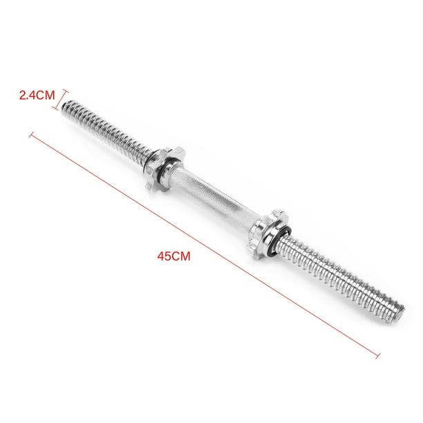 Adjustable Dumbbell Bar Handles 1 Inch 1Pairs Dumbbell Bars 20 17.7 13.7 Inch length optional Stainless Steel Chrome Dumbbell Bars For Gym Barbells Dumbbell Bars Strength Training Walmart Business Sup...