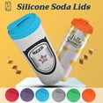 thumbnail image 2 of nipocaio 6 Pack Silicone Can Lids - Reusable Pop Can Lids for Standard Size Cans Soda, Silicone Can Tops, 2 of 5