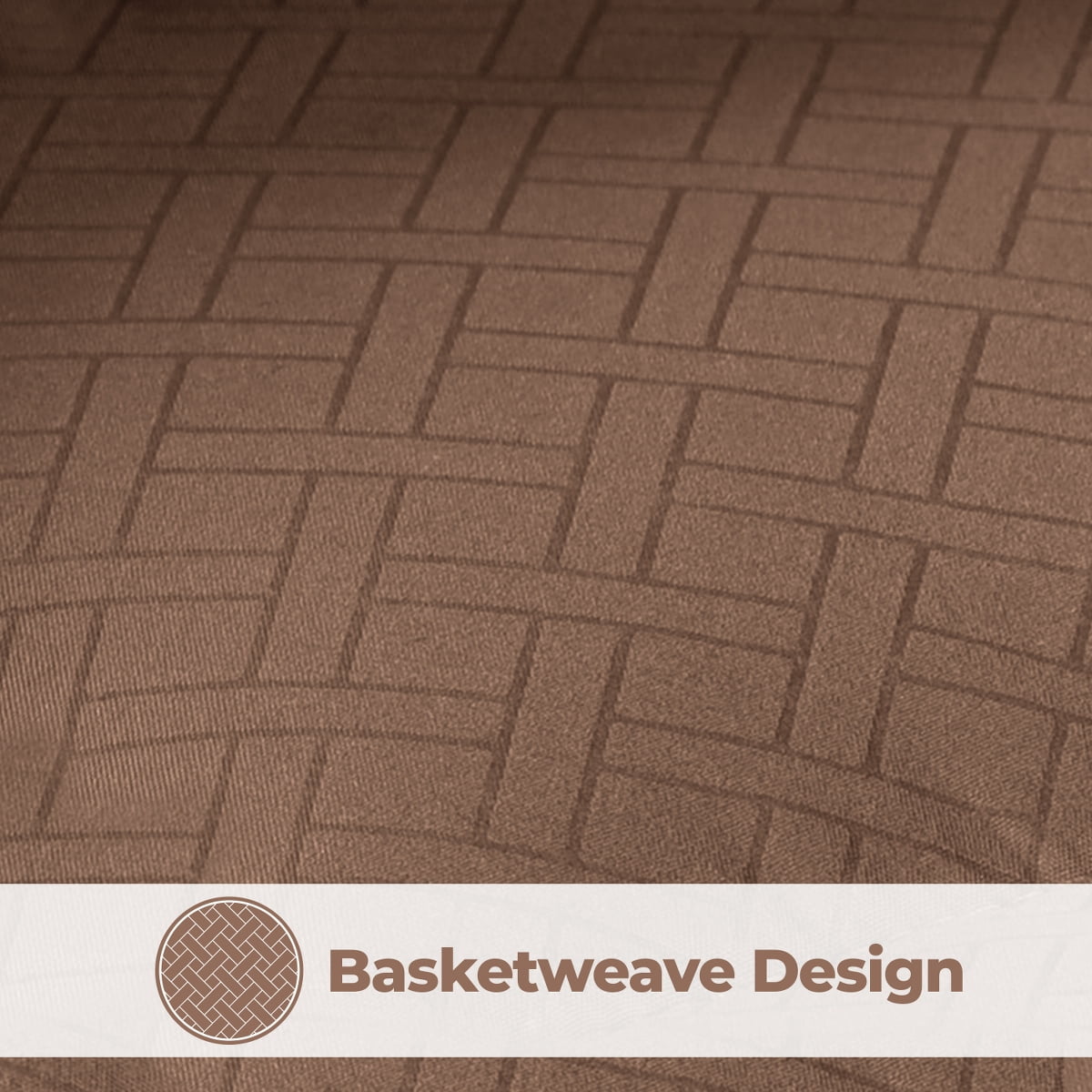 Superior Basketweave Plush Down Alternative Comforter, Full/Queen, Taupe
