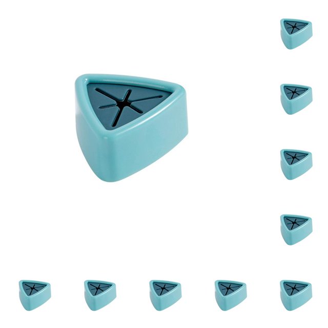 Toallero de pared autoadhesivo Kearding para colgar paños de cocina sin perforaciones estante de baño organizador extraíble Azul claro 10piezas