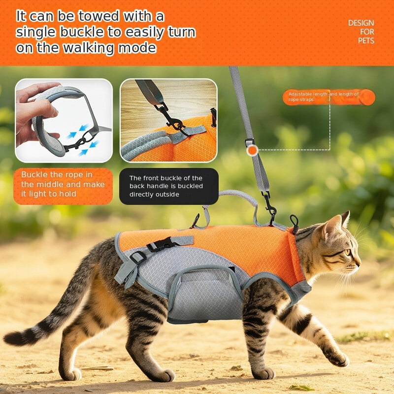 Pet Sling Carrier Bag Dog Puppy Cat Lift Harness Vest Travel Tote Shoulder Bag Pack Breathable Mesh Adjustabled Padded Strap Bag For Dogs Cats
