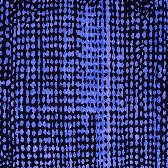 Ahgly Company Indoor Square Abstract Purple Modern Area Rugs, 6' Square