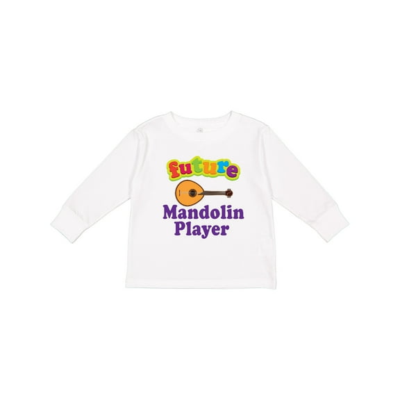Inktastic Future Mandolin Player Music Gift Boys or Girls Long Sleeve Toddler T-Shirt