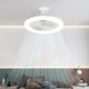 thumbnail image 5 of Ventilador de techo con luces, ventilador de techo bajo cerrado, luz de techo con ventilador, ventilador oculto con lámpara E27., 5 of 5