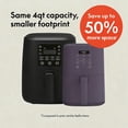 thumbnail image 2 of 4 Qt Slim Air Fryer with Ceramic Nonstick Coating, Adjustable Temperature, 6 Preset Programs, 60-Min Auto Shutoff, and Plum Finish, 2 of 7