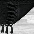 thumbnail image 6 of Jean Pierre Ricardo Cotton Fringe 21 x 34 in. Bath Rug, Black, 6 of 7