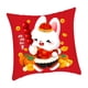 thumbnail image 5 of Funda de cojín de 40x45 cm, fundas de almohada con estampado de conejo lavables, fundas de almohada, funda de almohada para el Festival de primavera, estilo B Soledad sofá almohada, 5 of 10