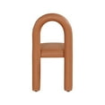 thumbnail image 6 of Meridian Furniture Amari Cognac Vegan Leather Dining Chair, Set of 2, 6 of 9