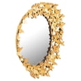 thumbnail image 2 of Butterfly Gold Round Mirror, 2 of 7