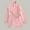Pink, variant on Ahabrexf Ladies Long Sleeve Lapel Solid Color Fake Pocket Suit Jacket