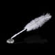 thumbnail image 2 of Pluma de avestruz de 2 colores Ecomeon Pluma de boda con soporte de metal Plata, 2 of 5
