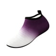 thumbnail image 2 of Quick-Dry Beach Shoes, Water Shoes for Women Men for Swim Pool Beach Camping Cruise Vacation Quick-Dry Aqua Socks Barefoot Yoga Travel Accessories Must Haves Zapatos De Agua 2026 New, Purple 9, 2 of 4
