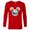 New Red, variant on Disney Mickey Mouse & Pals Beach Vacation Summer Vibes- Long Sleeve T-Shirt for Men - Customized-White