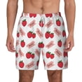 thumbnail image 2 of Goofa Strawberry Printed Men's Swim Trunks Board Shorts Quick Dry Mens Swimming Trunks with Compression Liner,Breathable Fit Hawaii Beach Shorts-X-Large, 2 of 9