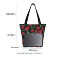 thumbnail image 4 of Kdxio Cherry Women Reusable Grocery Bags Foldable Ripstop,Reusable Shopping Bags for Shopping,Gym,Gift, 4 of 7