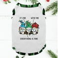 thumbnail image 5 of Green Plaid Gnome Matching Family Christmas Pajamas Matching With Dog Funny Saying “It’s Fine. We’re Fine. Everything Is Fine", 5 of 7