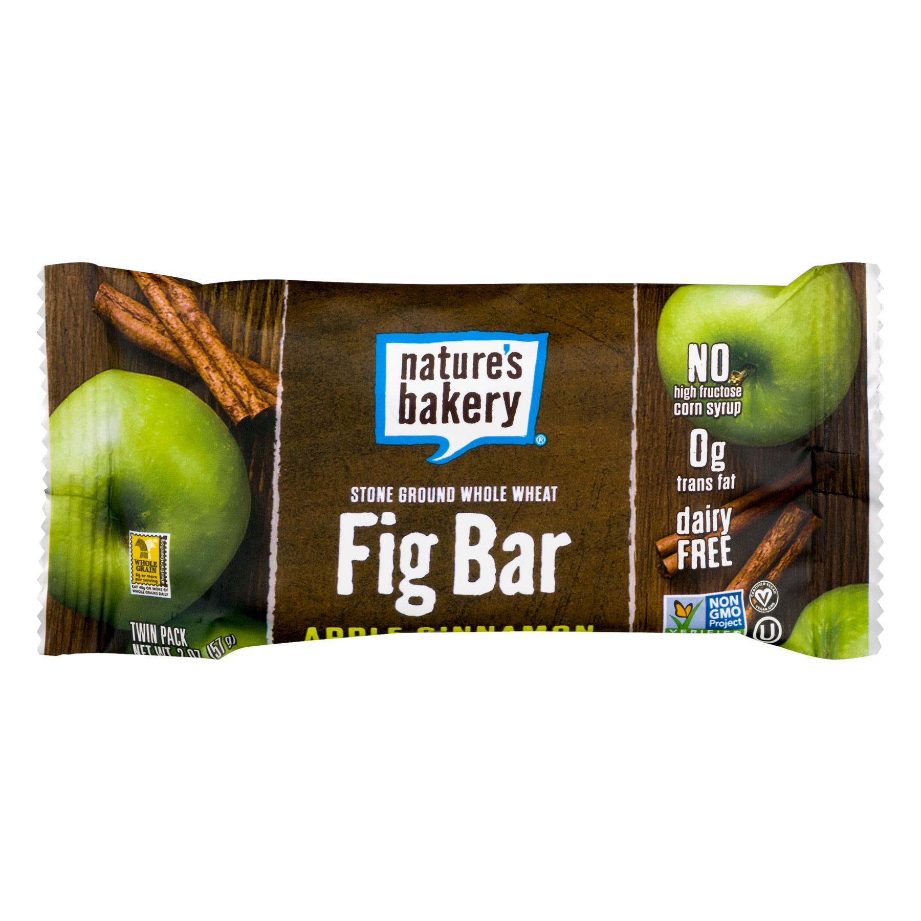 NATURES BAKERY, BAR FIG WW APPLE CINNAMON, 2 oz, (Pack of 12)