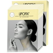 LipoFix. Neck Sagging Firming Tightening Hydrating Anti Aging Treatment Bio Cellulose Mask 5 Masks