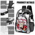 thumbnail image 5 of Hazbin Hotel Clear Backpack See Through Backpack Heavy Duty Bookbag Transparent Bag for Colleges School Work Sport Travel, 5 of 7