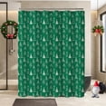 thumbnail image 5 of Christmas Shower Curtain, Christmas Tree Shower Curtains for Bathroom, Green Winter Holiday Shower Curtain for Bathroom Decor, Merry Christmas Xmas Pine Fabric Cloth Bath Curtain, 72 x 72 Inch, 5 of 6