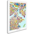 thumbnail image 2 of Trademark Fine Art "Boston MA Street Map 2" Canvas Art by Michael Tompsett, 2 of 5