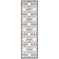 thumbnail image 3 of SAFAVIEH Four Seasons Tylar Geometric Runner Rug, Ivory/Black, 2'3" x 8', 3 of 7
