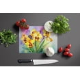 thumbnail image 5 of Orchids in Watercolor Glass Cutting Board Large 12 in x 15 in, 5 of 5