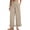 A-Beige, variant on Tiweut Sweatpants Women Floral Lace Summer Long Elastic Waist Wide Leg Solid Color Trousers