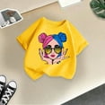 thumbnail image 4 of Hiijoy Toddler Girls Graphic T-Shirt Round Neck Short Sleeve Tee Summer Casual T Shirt, 4 of 4