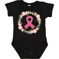 thumbnail image 3 of Inktastic Breast Cancer Pink Ribbon Awareness Wreath Girls Baby Bodysuit, 3 of 5