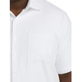 thumbnail image 2 of Oak Hill by DXL Men's Big and Tall Seersucker Stripe Sport Shirt, White, 4XLT, 2 of 7