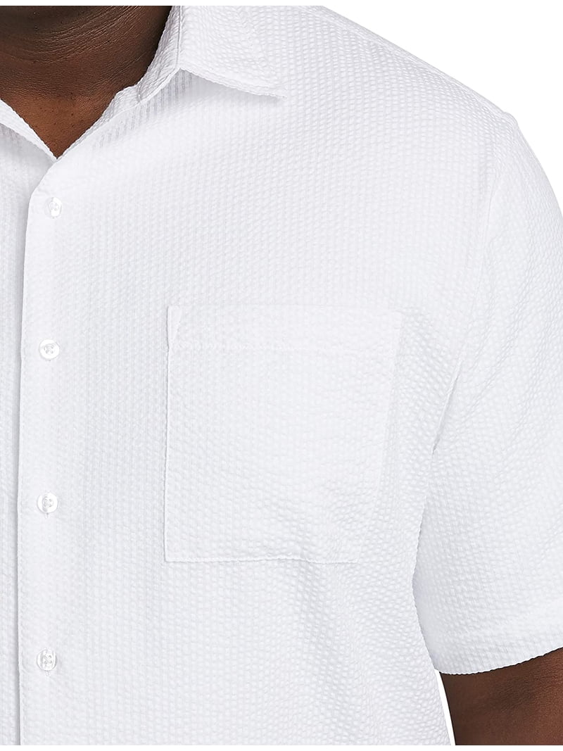 6xlt dress shirts Edwards 1246 Men's L/S Stretch Poplin Shirt - White - 6XL