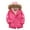 Hot Pink, variant on FAIWAD Toddler Boys Girls Winter Jackets Zip Up Down Coats Kids Hooded Warm Fleece Lined Thick Trench Outerwear