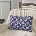 thumbnail image 5 of Fuzoiu cool Skull flower Print Fuzzy Pillowcases, Super Soft Pillow Case Cover with Zipper for Bedroom, Sofa, Couch,Cozy Pillow Shams for All Seasons-16"x24", 5 of 6