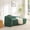 Green, variant on Modern Oval Single Lazy Sofa Chair with Integrated Backrest, Side Armrest & Pillow, Compact Space-Saving Lounge Chair for Living Room, Bedroom, Green