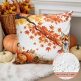 thumbnail image 2 of Outdoor Pillow Covers Waterproof Pillow Cases Protector Thanksgiving Pumpkin Forest Fox Pillowcase Pack of 2 Autumn Ombre Maple Leaf Throw Cushion Case for Pation,Couch,Living Room Sofa, 18x18 in, 2 of 9