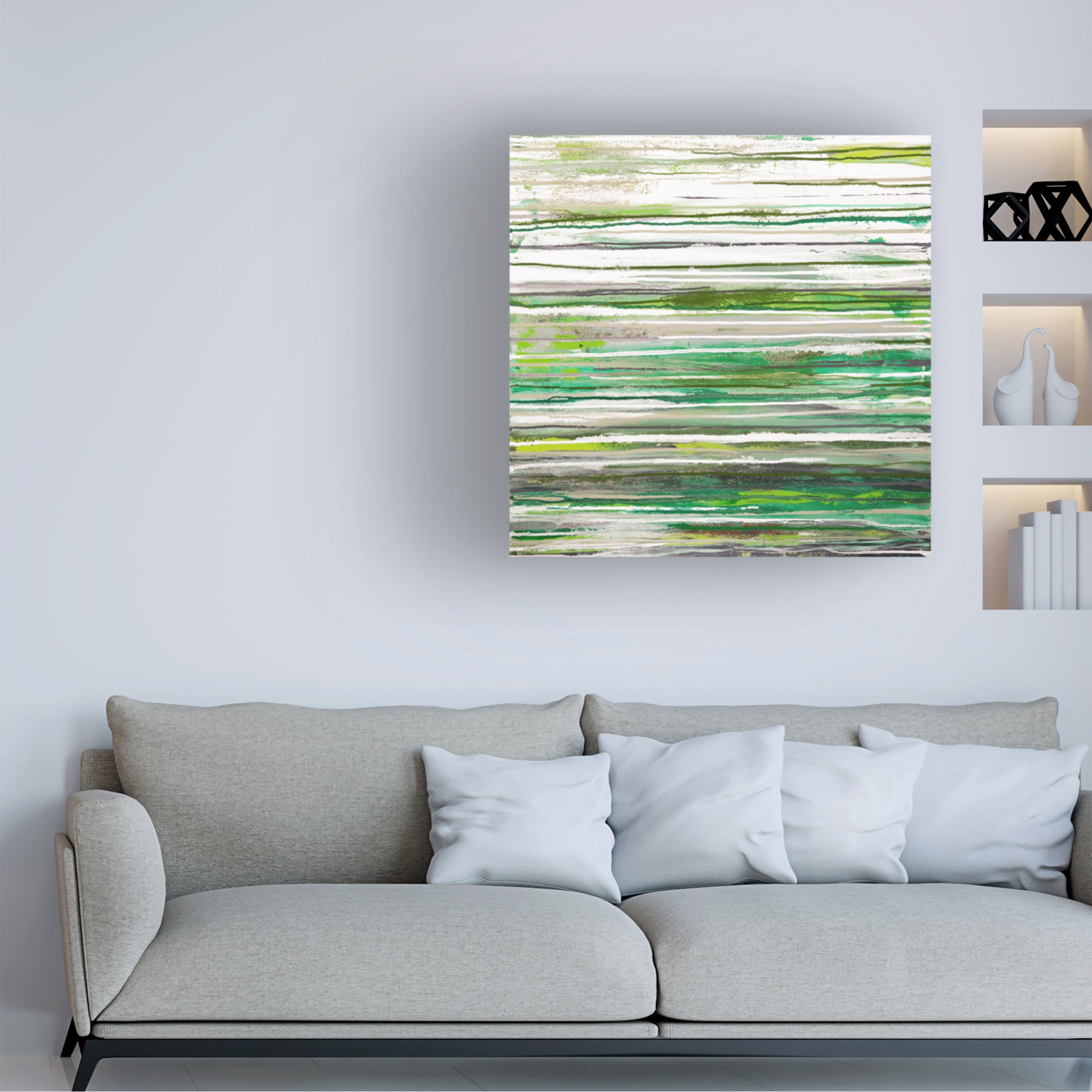 Canvas Wall Art - Hilary Winfield 'Underwater Magic 4' Wall Art for Living Room, Bedroom, or Office Décor by Trademark Fine Art - 18 x 18 Inches