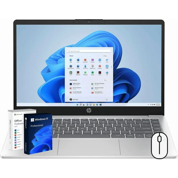 HP 17 inch Laptop Computer - 17.3" FHD IPS Display, AMD Ryzen 5 7430U 6-Cores Processor, 16GB RAM 1TB SSD, Windows 11 Pro, Office Lifetime License