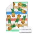 thumbnail image 1 of Couvertures Rafraîchissantes 28x39 Pouces en Velours Ananas, Couverture de Climatisation, Couverture Chaude, Couverture en Polaire Douce, Couverture Réversible en Peluche pour Salon, Lit, Extérieur, Literie, Canapé et Voyage, 1 of 5