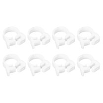 Double Gripping Nylon Hose Clamps, 8 Pack 11.4-12.4mm Double Snap Grip Hose Clip