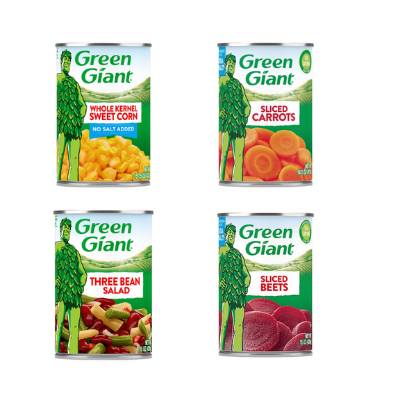 Green Giant Balanced Bites Variety Pack – 8-Can Low-Sodium Vegetable