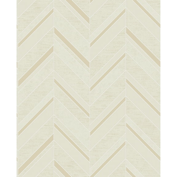 Advantage Punta Mita Cream Chevron Wallpaper