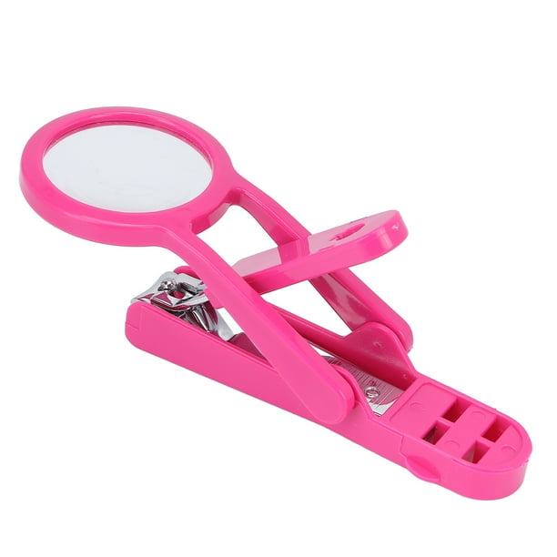 Stainless Steel Nail Magnifier Scissors Fingernail Magnifier Clippers