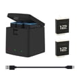 thumbnail image 1 of Camera Battery And , Fast Charging 4.4V 0.7A 2x1800mAh Rechargeable Li Ion Battery Safe Camera 3 Channel Battery   For Camera Accessories, 1 of 8