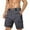 #Dark Gray, variant on DPTALR Men's Solid Color Cargo Shorts Elastic Waist with Drawstring Multi-Pocket Workwear Casual Shorts,Dark Gray,Big and Tall Men S