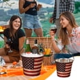 thumbnail image 6 of Utoimkio 4th of July Party Supplies American Flag Ice Bucket Beer Bucket Outdoor Picnic Home Bar Shop Champagne Red Wine Ice Storage Bucket, 6 of 6