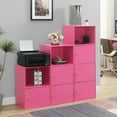 thumbnail image 6 of Convenience Concepts Xtra Storage 2 Door Cabinet with Shelf, Pink, 6 of 8