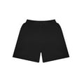 thumbnail image 4 of Lejafay Kids Boys Girls Running Basketball Shorts Solid Color Athletic Training Bottom Elastic Black 24, 4 of 5