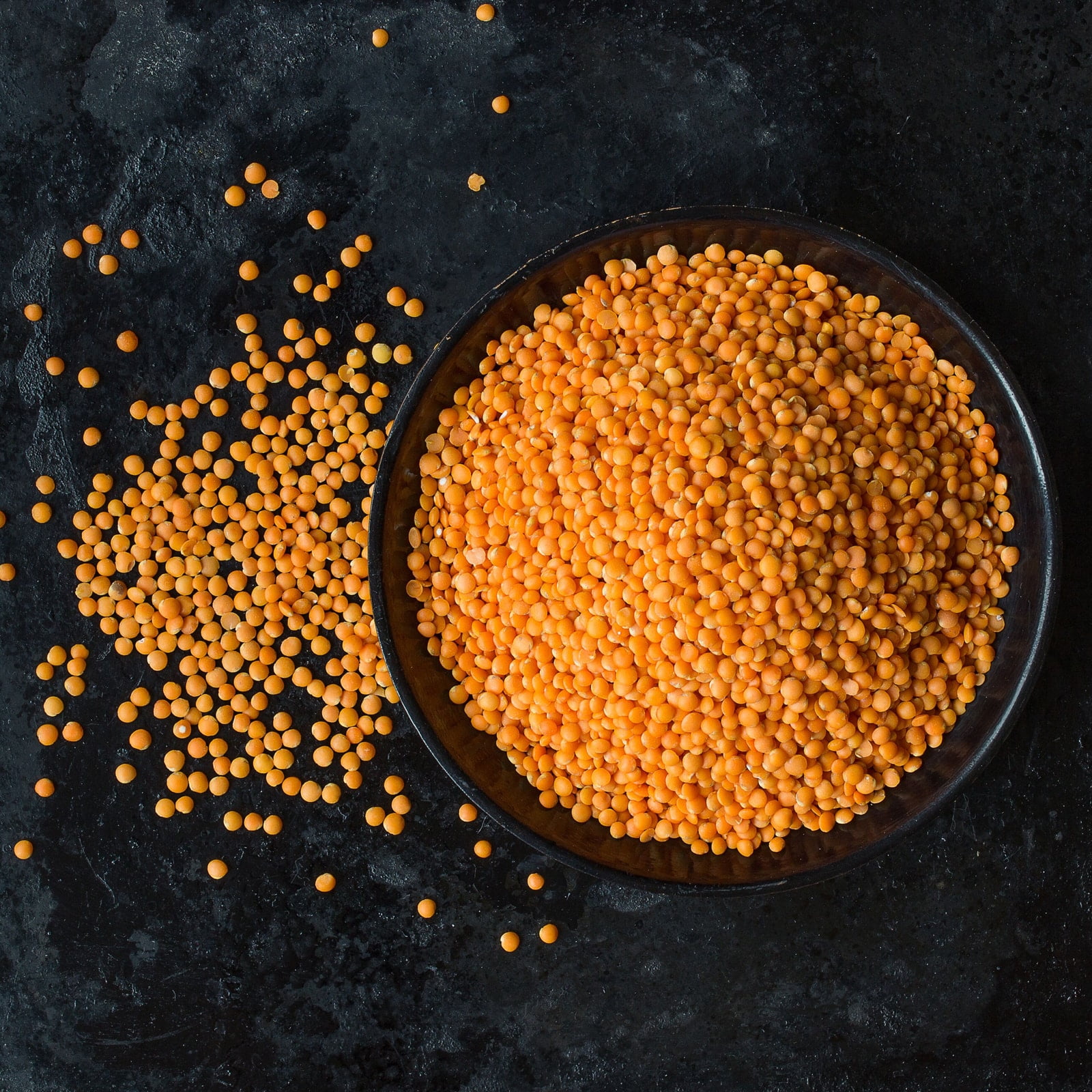 Organic Red Split Lentils, 0.5 Pounds - Non-GMO, Kosher, Raw, Vegan - by Food to Live